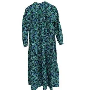 Zara | Dresses | Zara Maxi Dress Blue Green Floral Print Spring Summer Size  S | Poshmark